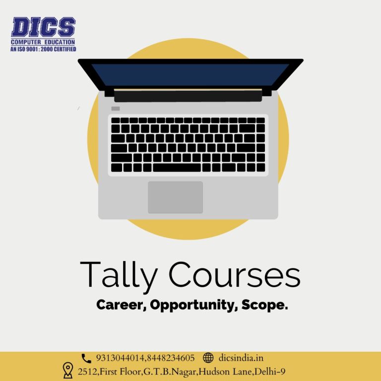 Tally Courses- Career, Scope, Opportunity by Best computer Institute DICS